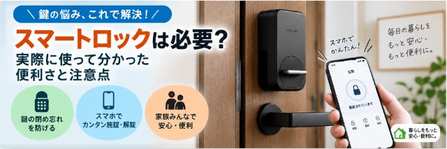 スマートロックは必要？実際に使って分かった便利さと注意点